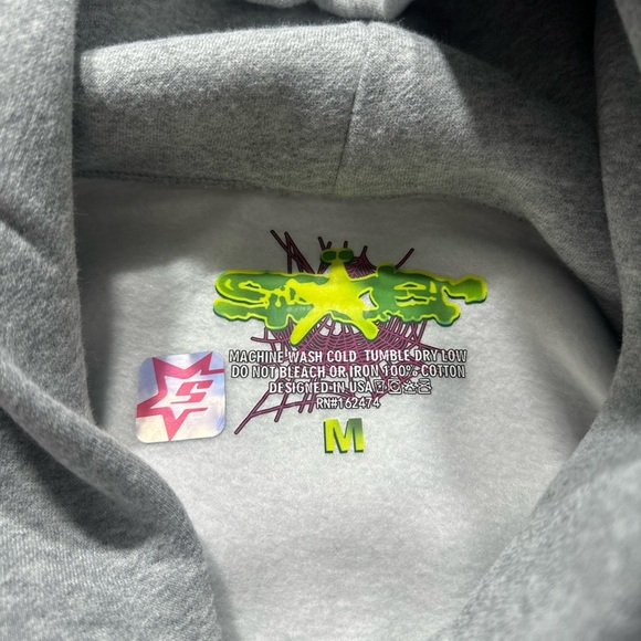 Sp5der Beluga Hoodie “Heather Grey” - Picture 7 of 7